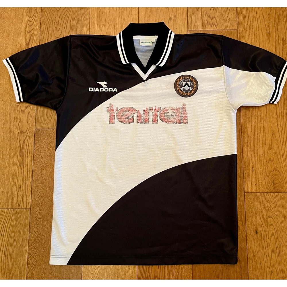 Vintage 1998 Udinese Calcio Diadora Soccer Jersey XL Italian Serie A Telital